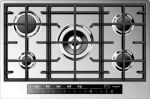 76-cm touch control gas cooktop
